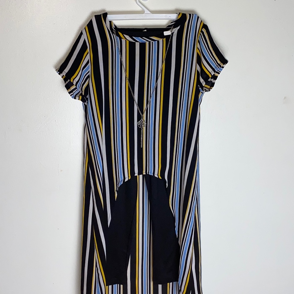 One Step Up girl high low dress and legging size M
